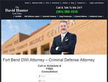 Tablet Screenshot of davidhunterlawfirm.com
